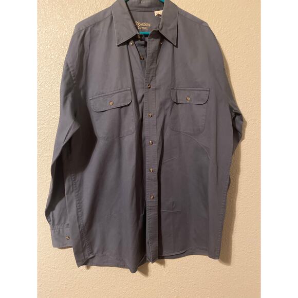 St. John’s Bay Bay Twill men’s long sleeve shirt size large tall - Picture 1 of 4